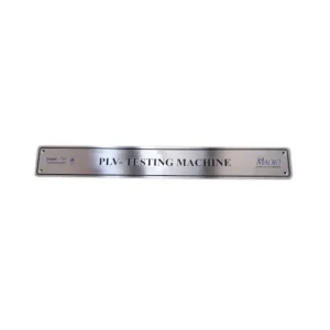 Industrial Steel Etched Nameplate ||